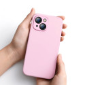 BASEUS ARYT000904 Liquid Gel Case Prémiový silikonový kryt pro iPhone 13, růžový