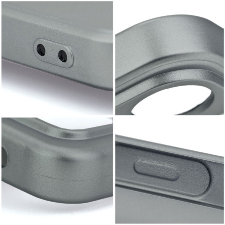Kryt METALLIC iPhone 15 Pro Max – metallic šedá