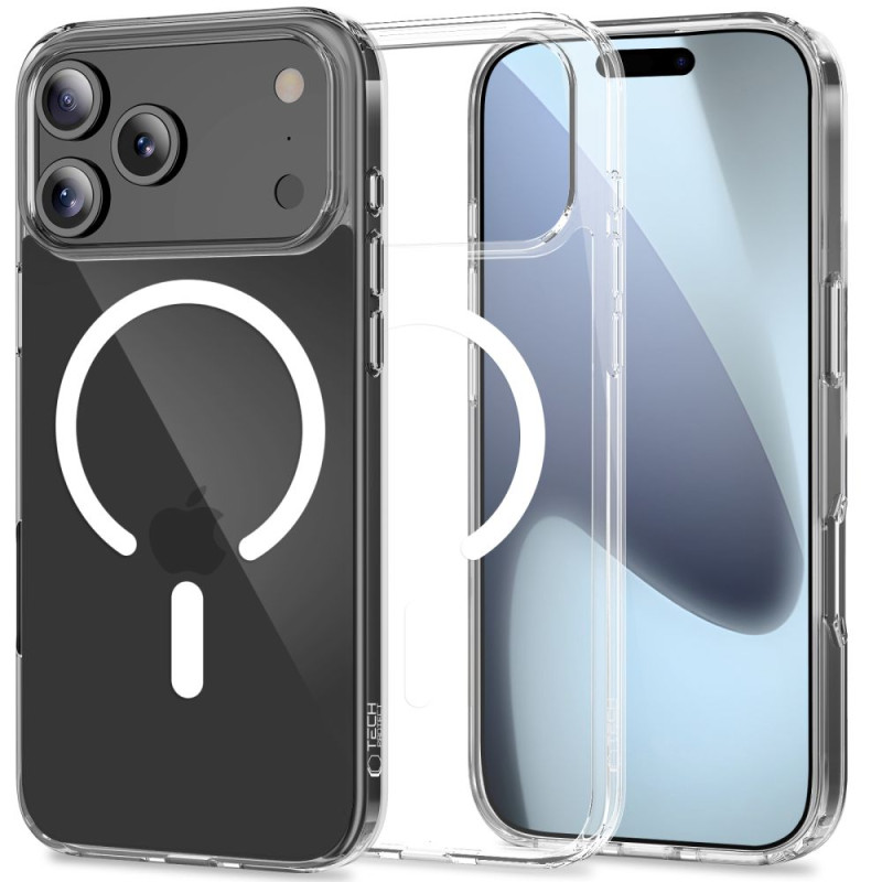 Pouzdro Tech-Protect FlexAir Hybrid MagSafe pro iPhone 17 Pro Max – průhledné