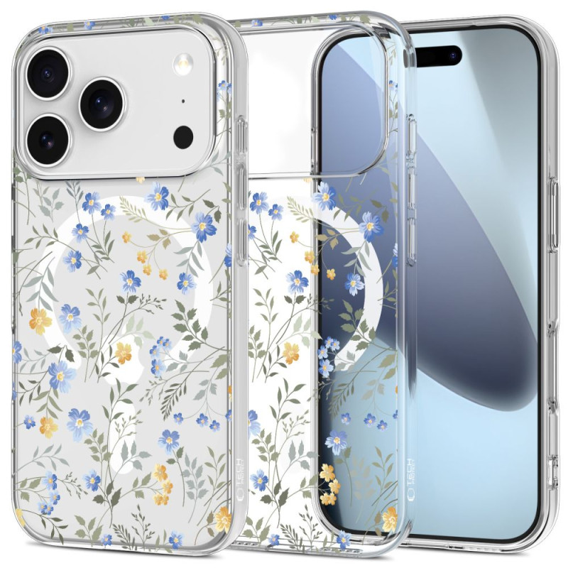 Pouzdro Tech-Protect FlexAir MagSafe pro iPhone 17 Pro – Spring Flowers