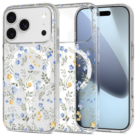 Pouzdro Tech-Protect FlexAir MagSafe pro iPhone 17 Pro – Spring Flowers