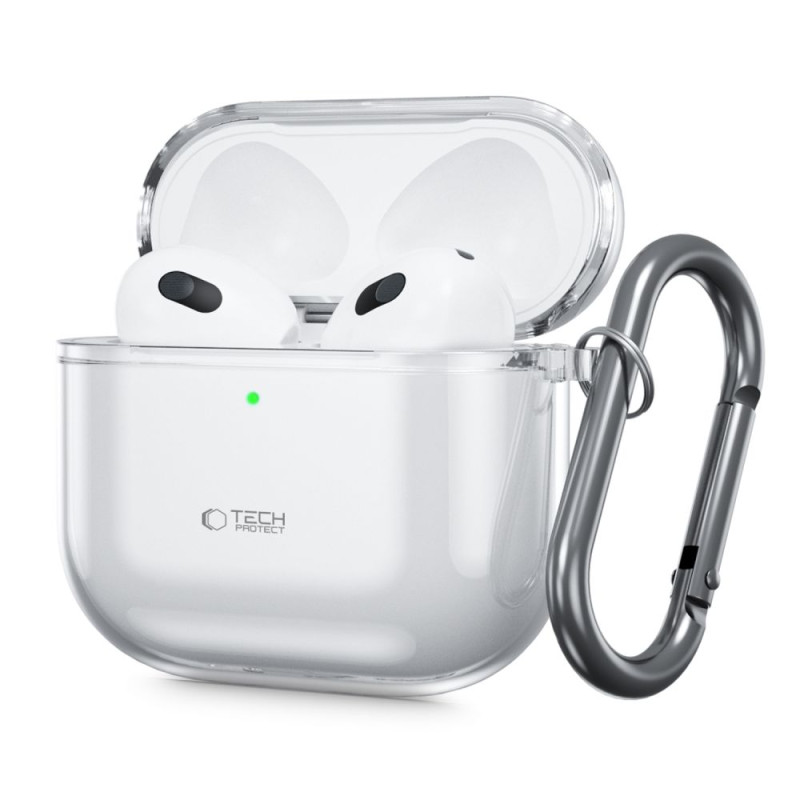 Pouzdro Tech-Protect Flexair pro AirPods 4 - transparentní