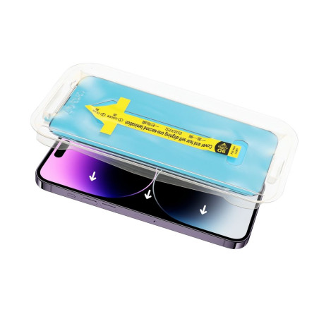 Ochranné sklo 5D FULL GLUE iPhone 16 – černé