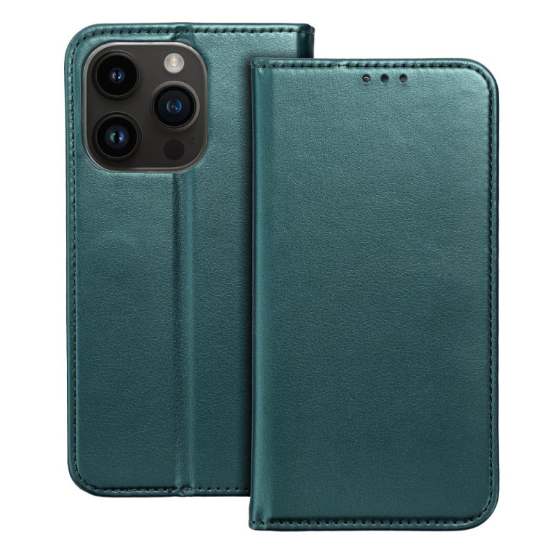 Kryt Smart Magneto pro iPhone 15 PLUS - tmavě zelená