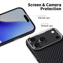 Pouzdro Tech-Protect Ion Carbon MagSafe pro iPhone 17 Pro Max – černé/stříbrné