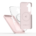 Pouzdro Tech-Protect Kapalný silikon MagSafe pro Apple iPhone 16e – růžová perla