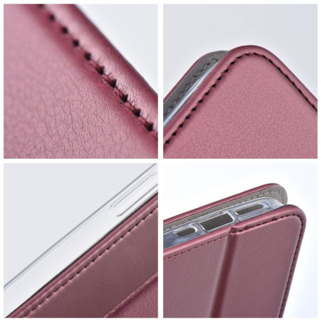 Flip pouzdro SMART MAGNETO pro Samsung A56 - vínové