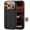 Pouzdro Tech-Protect Kevlar Aramid CC MagSafe pro iPhone 17 Pro – černá
