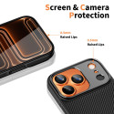 Pouzdro Tech-Protect Kevlar Aramid CC MagSafe pro iPhone 17 Pro – černá