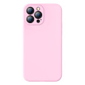 BASEUS ARYT001104 Liquid Gel Case Prémiový silikonový kryt pro iPhone 13 Pro Max, růžový