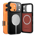 Pouzdro Tech-Protect Kevlar Aramid CC MagSafe pro iPhone 17 Pro Max – černé