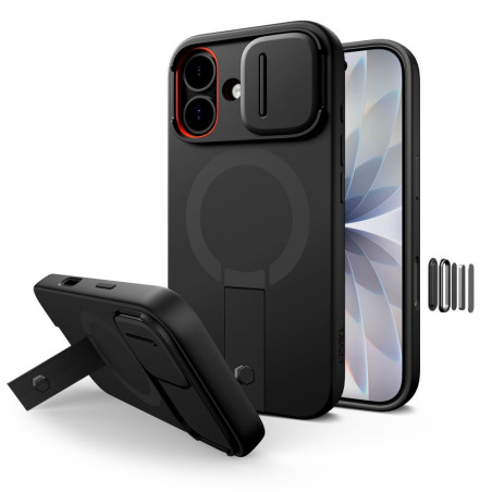 Pouzdro Tech-Protect Kevlar Aura MagSafe pro iPhone 17 – černé