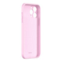 BASEUS ARYT001104 Liquid Gel Case Prémiový silikonový kryt pro iPhone 13 Pro Max, růžový
