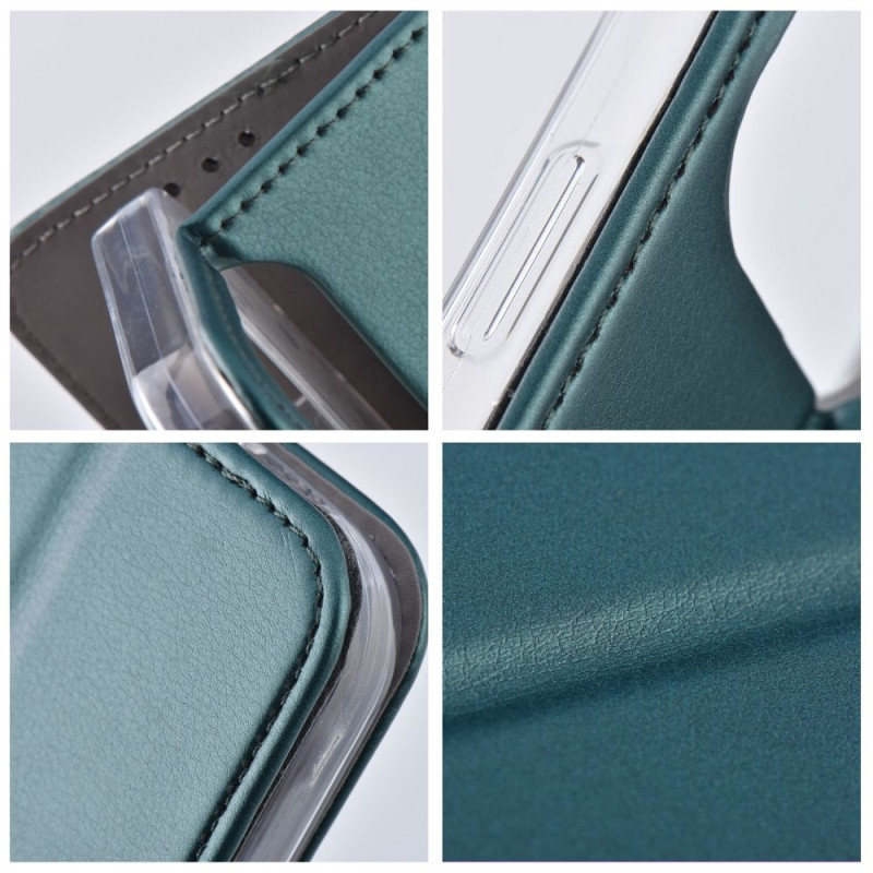 Kryt SMART MAGNETO pro Oppo Reno 13F 4G / 5G - tmavě zelený