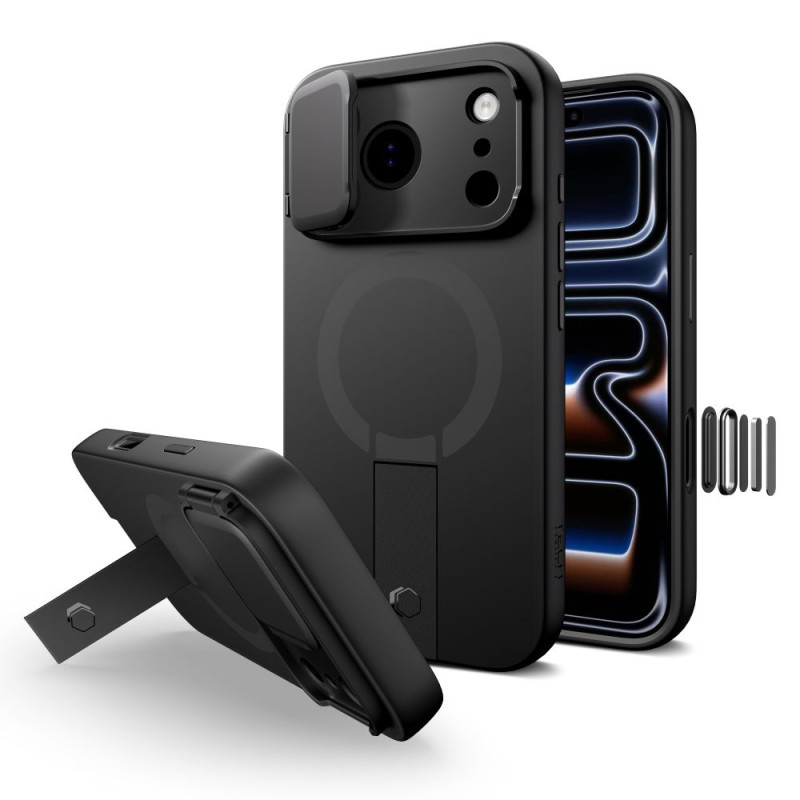 Pouzdro Tech-Protect Kevlar Aura MagSafe pro iPhone 17 Pro Max – černé