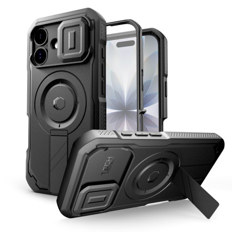 Pouzdro Tech-Protect Kevlar MagSafe pro iPhone 17 – černé