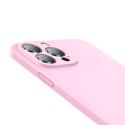 BASEUS ARYT001104 Liquid Gel Case Prémiový silikonový kryt pro iPhone 13 Pro Max, růžový