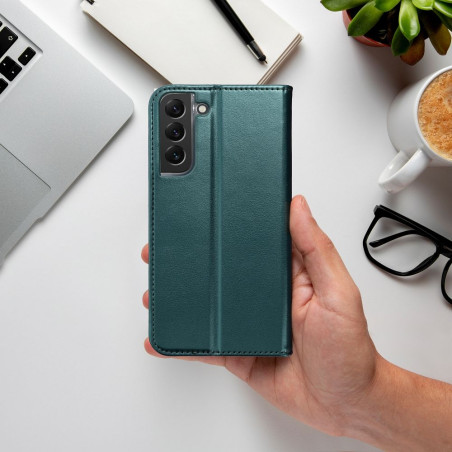 Pouzdro SMART MAGNETO Motorola G86 5G tmavě zelené