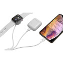 AG PREMIUM C3163L Nabíjecí USB kabel 3v1 (2x Lightning, Apple Watch) 10W, 1,2 m, bílý