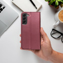 Kryt SMART MAGNETO pro Samsung A37 - vínový