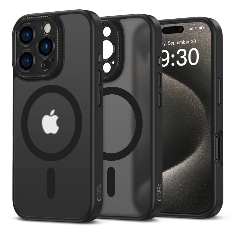 Pouzdro Tech-Protect MagCam MagSafe pro Apple iPhone 16 Pro Matná Černá