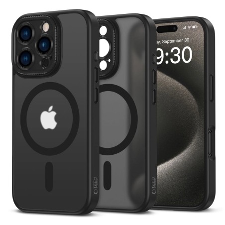 Pouzdro Tech-Protect MagCam MagSafe pro Apple iPhone 16 Pro Matná Černá