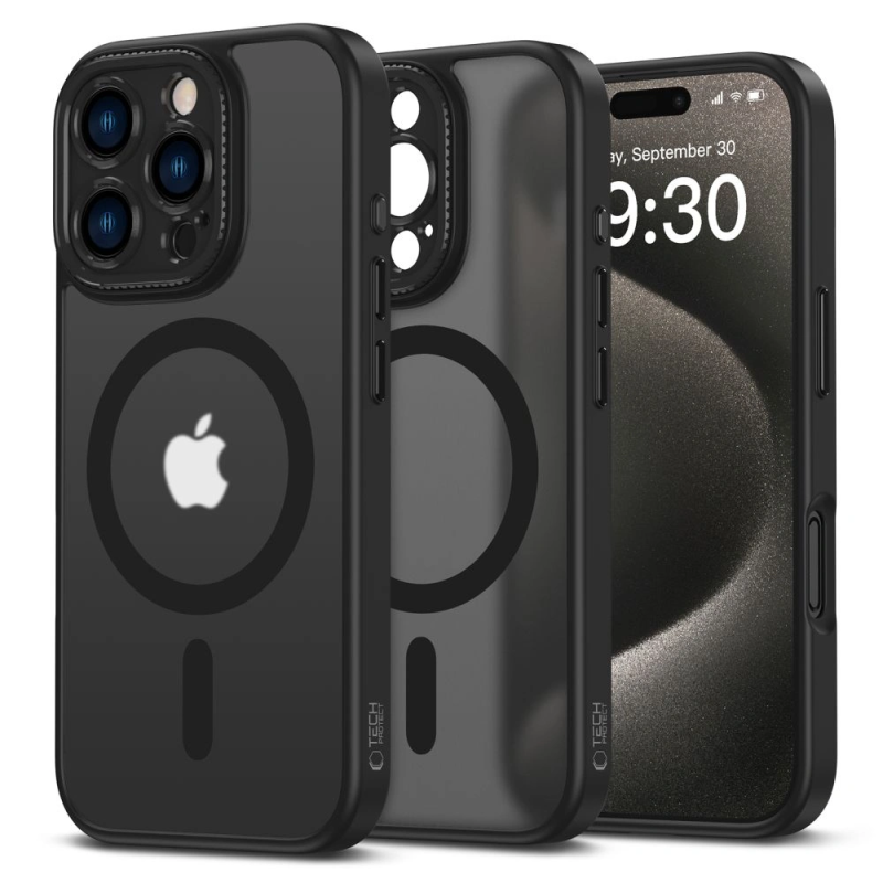 Pouzdro Tech-Protect MagCam MagSafe pro Apple iPhone 16 Pro Max Matná Černá