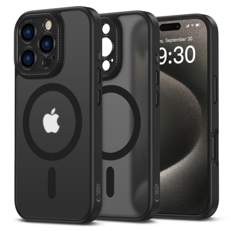 Pouzdro Tech-Protect MagCam MagSafe pro Apple iPhone 16 Pro Max Matná Černá