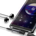 Baseus Audio Converter L41 adaptér z USB-C na USB-C + 3,5mm jack pro sluchátka – černý (CATL41-01)