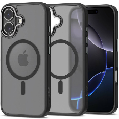 Pouzdro Tech-Protect MagEdge MagSafe pro iPhone 17 – matně černé/Gunmetal