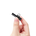Baseus Audio Converter L41 adaptér z USB-C na USB-C + 3,5mm jack pro sluchátka – černý (CATL41-01)