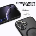 Pouzdro Tech-Protect MagEdge MagSafe pro iPhone 17 – matně černé/Gunmetal