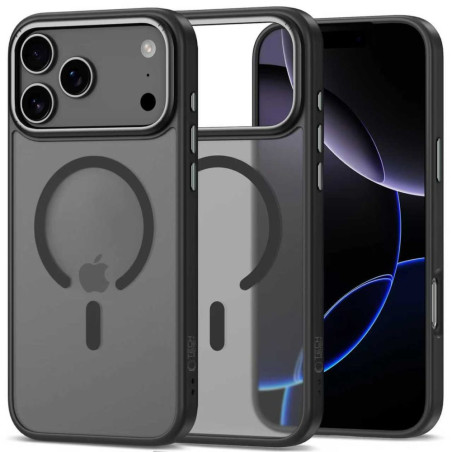 Pouzdro Tech-Protect MagEdge MagSafe pro iPhone 17 Pro – matně černé/Gunmetal