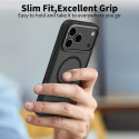 Pouzdro Tech-Protect MagEdge MagSafe pro iPhone 17 Pro – matně černé/Gunmetal