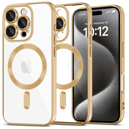 Pouzdro Tech-Protect MagFlex MagSafe pro Apple iPhone 16 Pro Max Lesklé Zlato