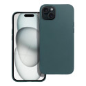 Kryt pro iPhone 15 PLUS - matný tmavě zelený