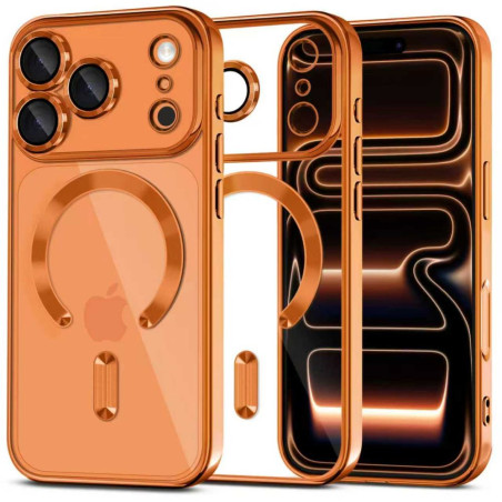 Pouzdro Tech-Protect MagFlex MagSafe pro iPhone 17 Pro – Shiny Cosmic Orange