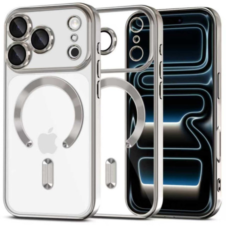 Pouzdro Tech-Protect MagFlex MagSafe pro iPhone 17 Pro Max – Shiny Silver
