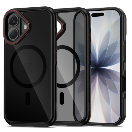 Pouzdro Tech-Protect MagHybrid MagSafe pro iPhone 17 – černo-červené