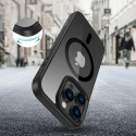 Pouzdro Tech-Protect MagMat MagSafe pro Apple iPhone 16 Pro Černá/Průhledná