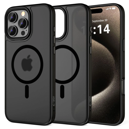 Pouzdro Tech-Protect MagMat MagSafe pro Apple iPhone 16 Pro Max Matná Černá