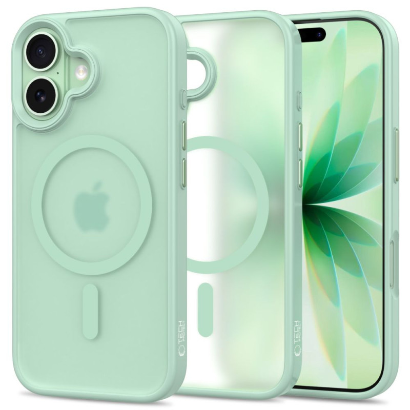 Pouzdro Tech-Protect MagMat MagSafe pro iPhone 17 – matná Sage