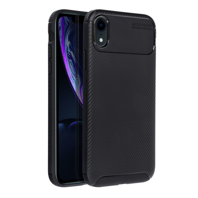 Kryt Carbon Premium pro iPhone XR - černý