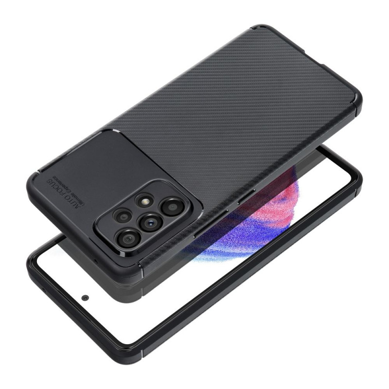 Kryt CARBON PREMIUM pro Samsung A35 5G - carbon premium black