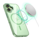 Pouzdro Tech-Protect MagMat MagSafe pro iPhone 17 – Sage / průhledná