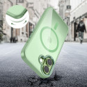 Pouzdro Tech-Protect MagMat MagSafe pro iPhone 17 – Sage / průhledná