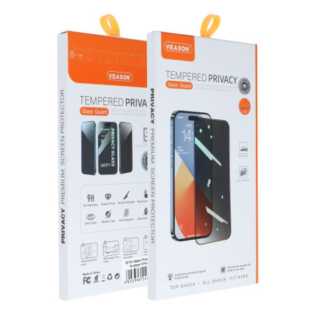 Veason 6D PRO Privacy Glass pro iPhone 13 / 16e / 17e (SE 4 2025)