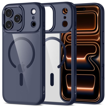 Pouzdro Tech-Protect MagMat MagSafe pro iPhone 17 Pro – Deep Blue/čiré