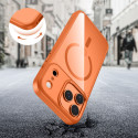 Pouzdro Tech-Protect MagMat MagSafe pro iPhone 17 Pro Max – Cosmic Orange / Clear
