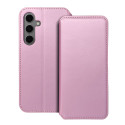 Pouzdro Flip Dual Pocket pro Samsung S24 FE - světle růžové